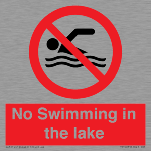 No Swimming in the lake